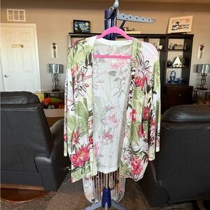 Chico’s floral Cardigan size 2